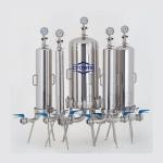 304/316L Stainless Steel Single Multi Cartridge Filter Housing For Wine Oil