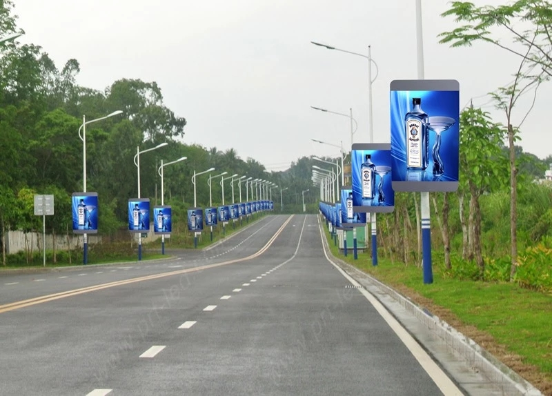 ODM WIFI 3G 4G Wireless Advertising Pole Led Display Street Led Screen P3 P4 P5