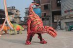 Long 4m Handmade Animatronic Dinosaur Costume Display Business Square
