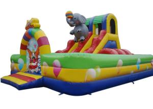Quality Double Stitching Inflatable Obstacle Courses Elephant Bounce House wholesale