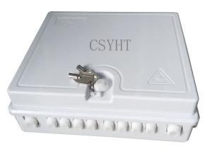 Quality Outdoor Splitter Ftth Fiber Optic Terminal Box Abs Plastic Material 12 Ports wholesale