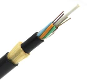 Quality Aramid Yarn Stranded Loose Tube 100m ADSS 24 Core Fiber Optic Cable wholesale