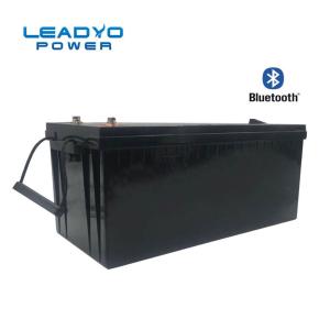 Quality LEADYO Bluetooth Lithium Deep Cycle Marine Battery 24V 200Ah LiFePO4 Battery wholesale