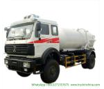 Beiben Septic Tanker Vacuum Truck / Sewer Cleaning Vehicles WhatsApp:+8615271357