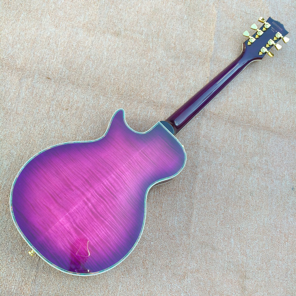 Flame Maple Top & Back Custom LP electric guitar with Abalone binding top & back