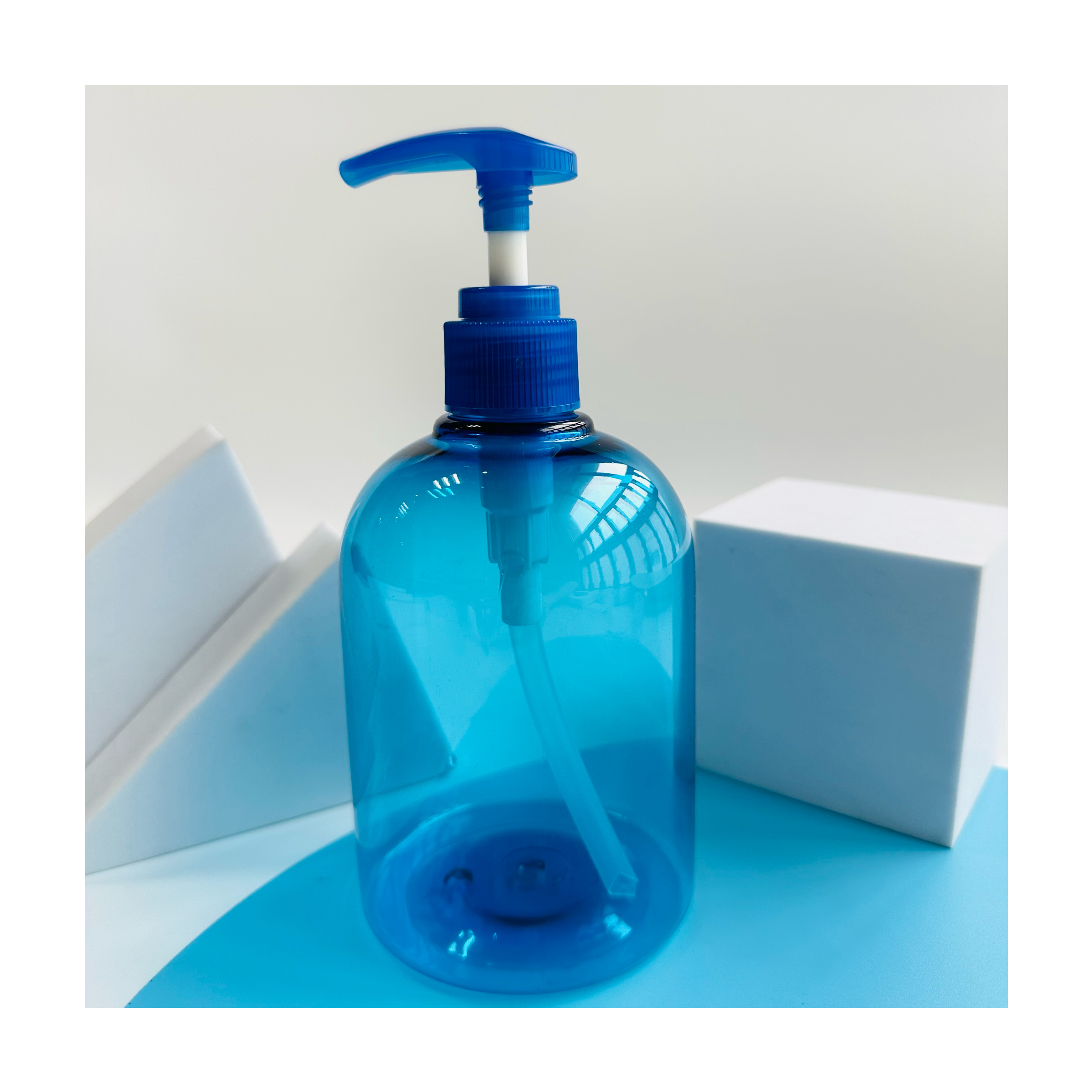 400ml PET Clear Pump Bottle for Liquid Soap Hand Sanitizer Empty Shampoo Shower Gel
