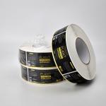 42mm Plastic Bottle Plastic Sticker Label White Waterproof Sticker Vinyl