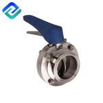 Handle 304 SS Butterfly Valve DN10 3A Sanitary Welded DS Dn10 Rjt