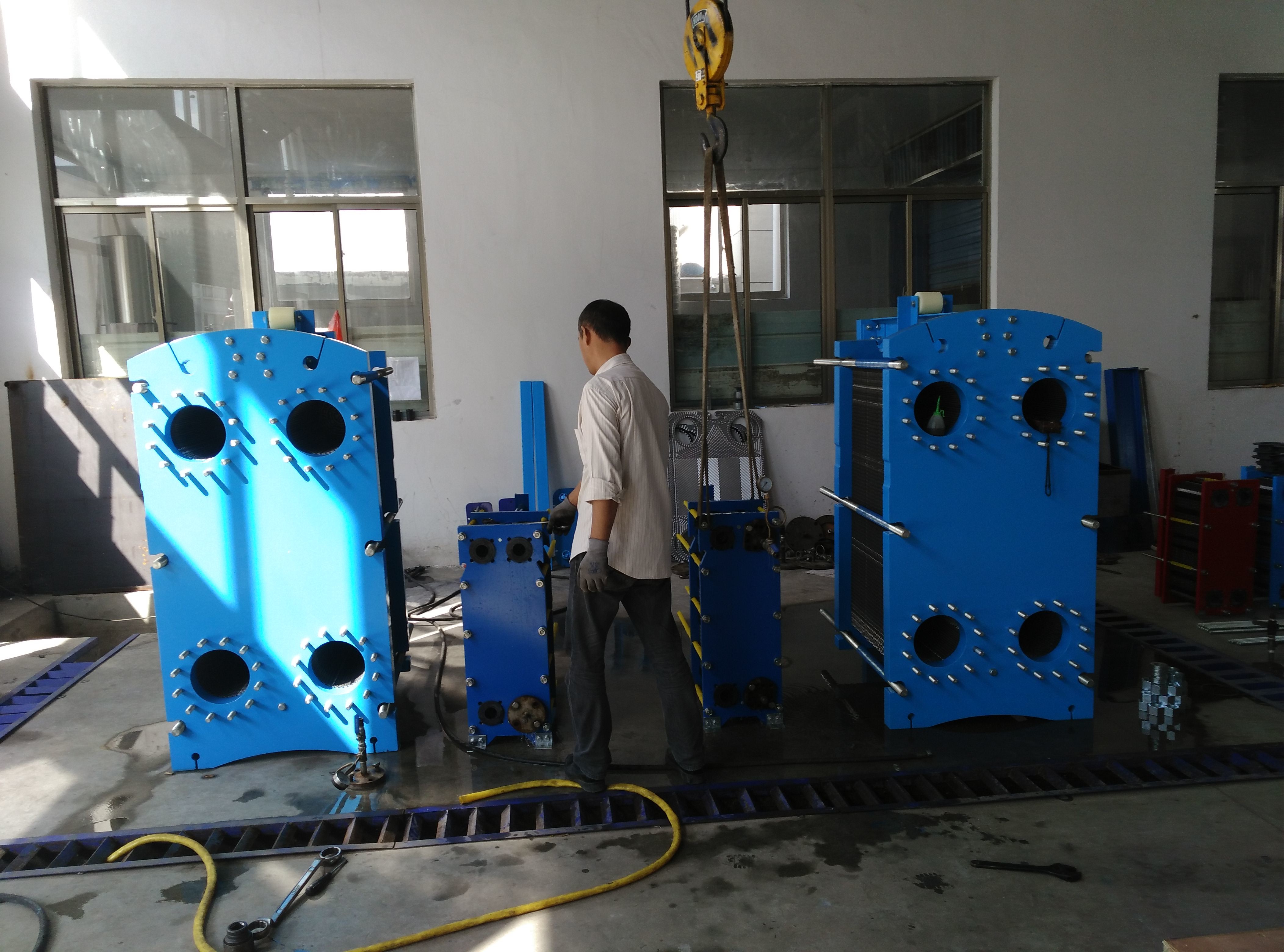 HRSB FP series SS316 material bule color industry gasket detachable plate heat exchanger