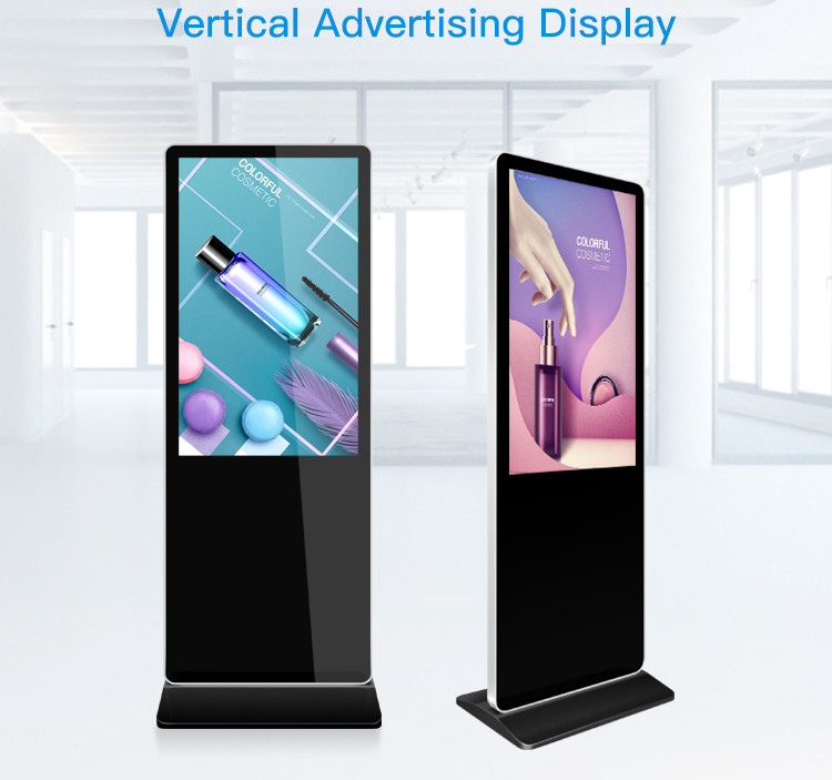 32 Inch LCD Advertising Displays High Brightness Floor Standing Digital Signage