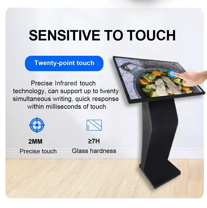All In One Customer Service Kiosk Touch Screen Android Windows 21.5 32 43 55''