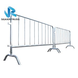 Quality Galvanized Retractable Steel Crowd Control Barrier 200mm Space wholesale