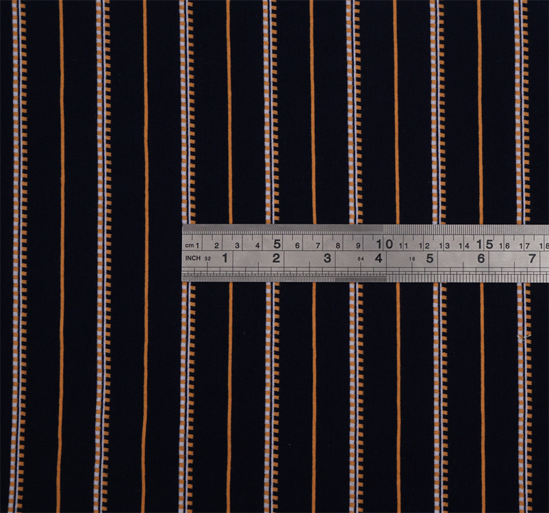Soft And Skin-Friendly Durble Striped Knit Fabric For Casual Wear