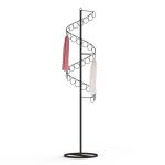 Freestanding Spiral 32 Ring Metal Scarf Hanger