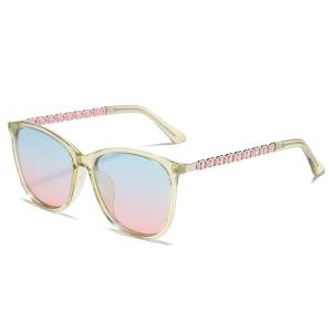 Quality Women'S Large Metal Sunglasses Anti Ultraviolet Anti Reflective CE wholesale