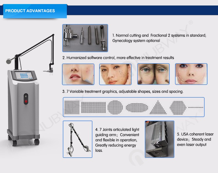 UltraPulse RF Tube Fractional CO2 Laser Vaginal Tightening/Skin Resurfacing Unit NBW-FII