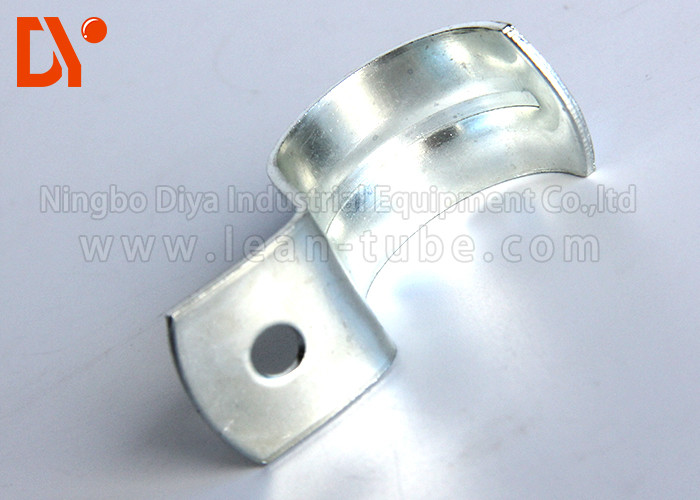 Metal Lean Tube Connector , Cold Welded Pipe Support Clamp Anti - Rust