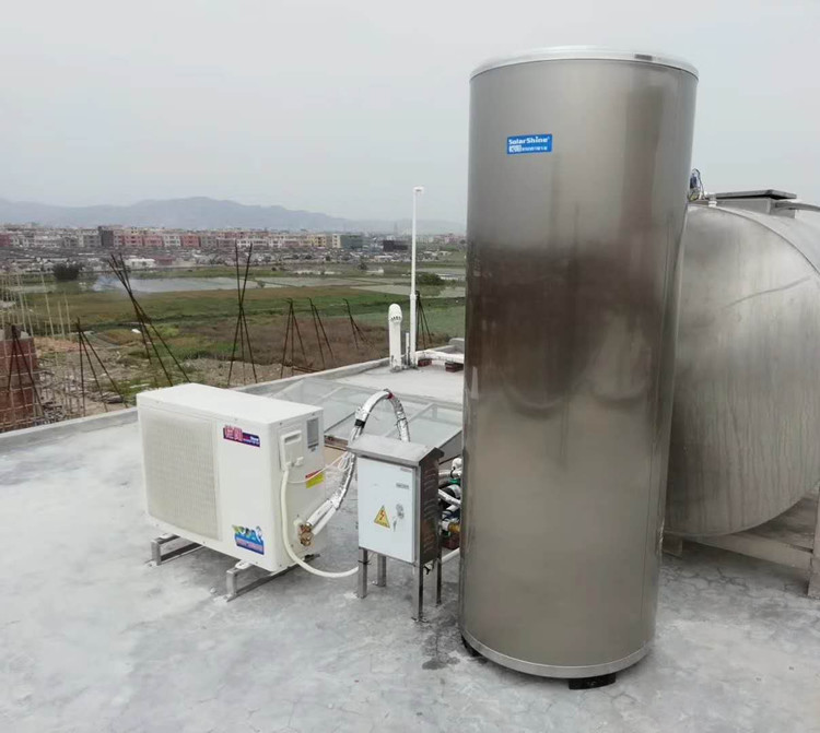 Family House All In One Heat Pump Water Heater , Air Source Water Heater