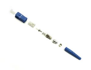 Quality Low Insertion Loss Fiber Optic Cable Connectors Singlemode / Multimode Blue wholesale