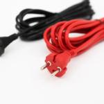 European eu 2 pin pvc Power Cord Cable VDE Male to Female Power Extension Cord