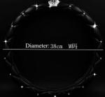 Crystal Crown covered Leather Car Steering Wheel Cover Diamond Steering Covers