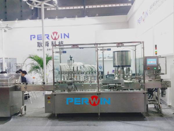 Pharmaceutical Liquid Filling And Capping Production Line Glass Bottle Or