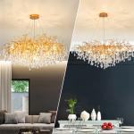 Modern Crystal LED Chandelier Lighting for Dining Room Decoration Luxury loft
