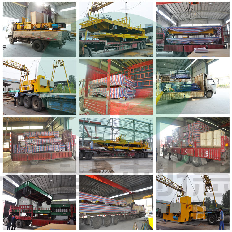 Freight yard custom high load battery mold handling rail cart