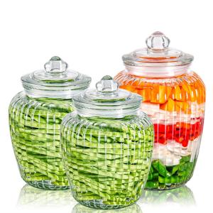 Quality Wide Mouth Airtight Fermenting Glass Food Canister wholesale