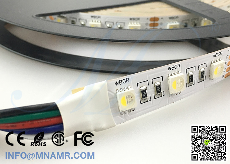 2017 New Multi-color RGBW Flex LED Strip Lights 3M Taped 12v 24v Jewelry Shop Lighting
