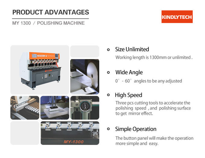 50HZ Acrylic Polishing Machine , 1000mm/Min Acrylic Edge Polisher