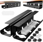 Living Room Desk Cable Tray Single Tier Metal Cable Hanging Brackets for