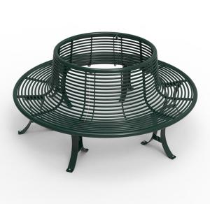 Quality City Street EN840 200cm Metal Round Tree Bench wholesale