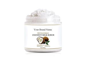 Quality Anti Aging Moisturizing Body Scrub , Whitening Exfoliator Organic Coconut Milk Body Scrub wholesale