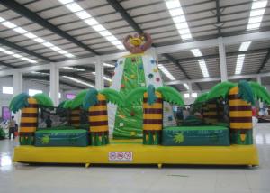 Quality Kids / Adults Sports Games Inflatable Rock Climbing Wall 7 X 7 X 5m Fire Resistant wholesale