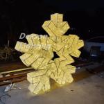 Large led lighted snowflakes