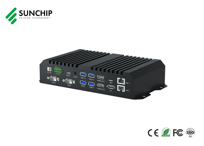 8K RK3588 Embedded PC Alot HD DP RS232 RS485 Industrial Control Media Box