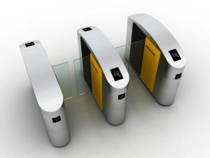 Quality Face Recognition Sliding Pedestrian Turnstile Gate IC / ID Identification wholesale