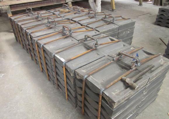 Cr-Mo Steel Boltless Mill Lining System , No Leakage Of Powder Or Slurry DF083