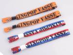 Customer Logo Adjustable Wrist Bands , Printed Wristbands For Events