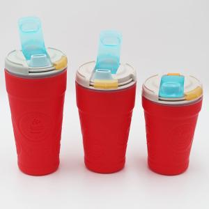 Quality Colored Silicone Couples Water Bottles 560ml Exquisite Coffee Mugs wholesale