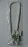 Crocodile dental stretchy cord plastic patient napkin bib clips white/black w