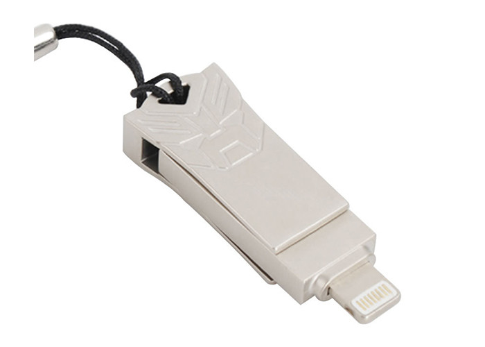 Metal Silvery Otg Usb Flash Drive For Ios Phone Data Preload Accepted