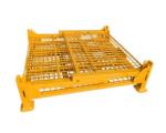 Yellow Callapsible Metal Storage Containers / 1000 Kg Capacity Pallet Stillage