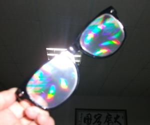 Quality PC plastic black frame colorful 3d fireworks glasses disposable for party wholesale