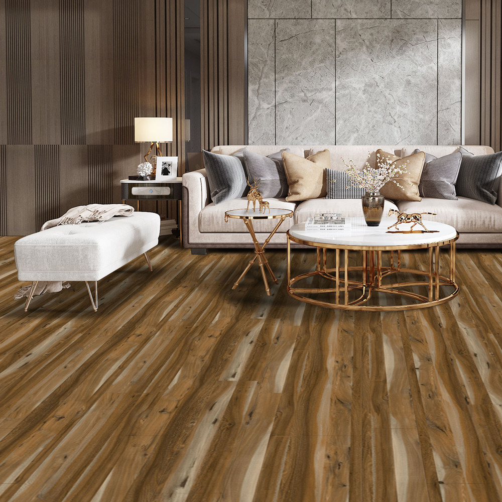 GKBM Greenpy Walnut Grain Stone Vinyl SPC Rigid Flooring Plank GL-W7211-1