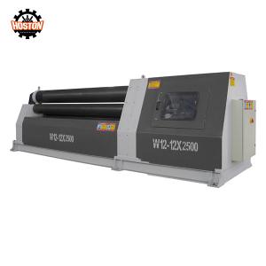 Quality CNC Hydraulic Sheet Metal Steel 4 Roller Plate Rolling Machine Cone Bending Machine 12x2500mm wholesale