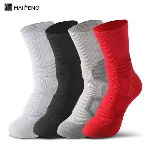 Quality Custom Athletic Cushioned Basketball Socks Towel Bottom Crew Mens Thick Sports Socks wholesale