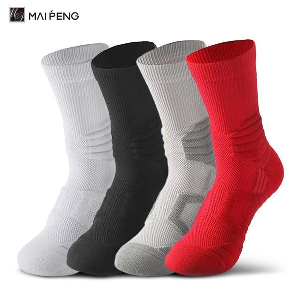 Custom Athletic Cushioned Basketball Socks Towel Bottom Crew Mens Thick Sports