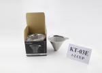 LFGB Standard Paperless Coffee Dripper With Handle , Stainless Steel Coffee Cone